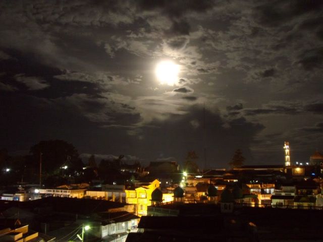 Full moon over Bukitinggi